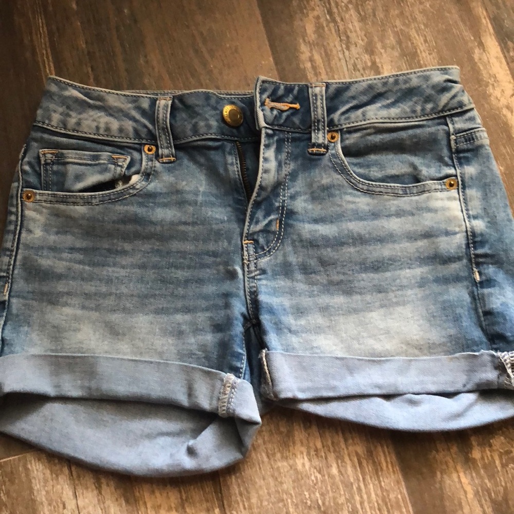 Denim shorts